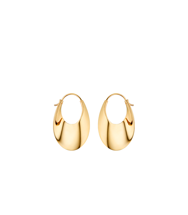Créoles Slim Éole - Dorée à l’or 24 carats