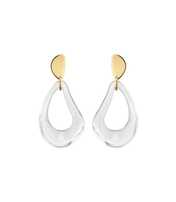 Boucles d'oreilles pendantes Naé - Verre