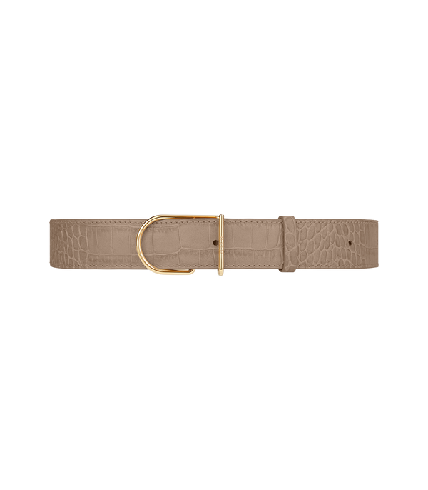 Ceinture Large Umi - Taupe Crocodile