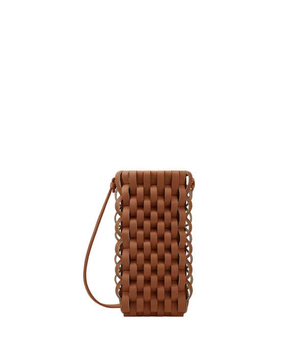 Etui téléphone Onda - Cognac